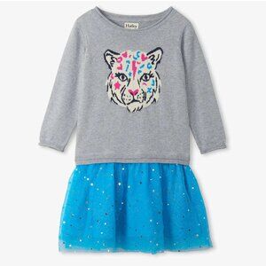 NWT Hatley Fab Cheetah Drop Waist Tulle Dress Girls SIze 7